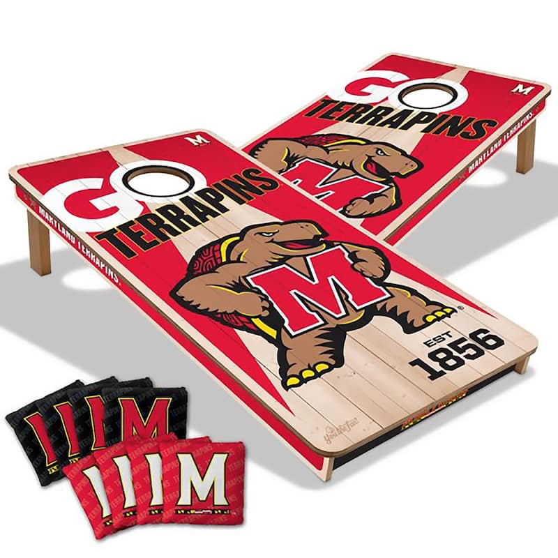 Maryland Terrapins NCAA 2x4 Cornhole Board Set - NO Accessories