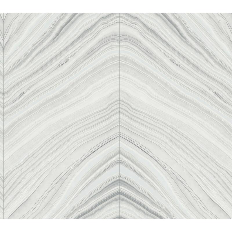 Paul, Onyx Strata Wallpaper, 27 in x 27 ft = 60.75 ft sq, Wallpaper Roll - Gray