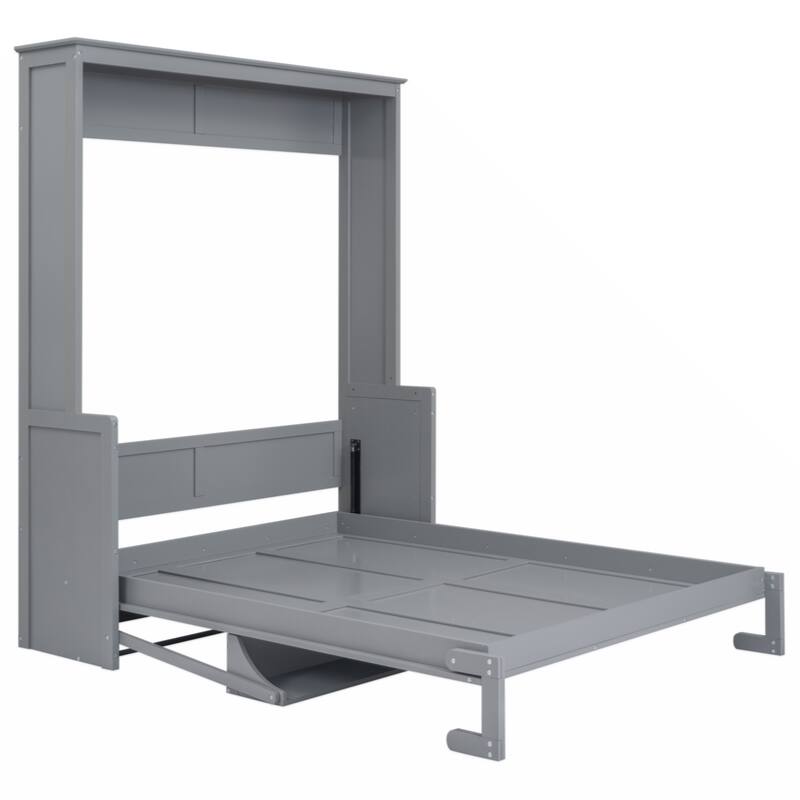 Queen Size Murphy Bed with a Shelf