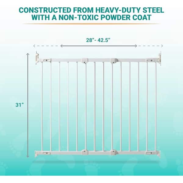 KidCo G2100 White Angle Mount Safeway Gate