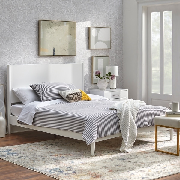 Solid pine platform hot sale bed