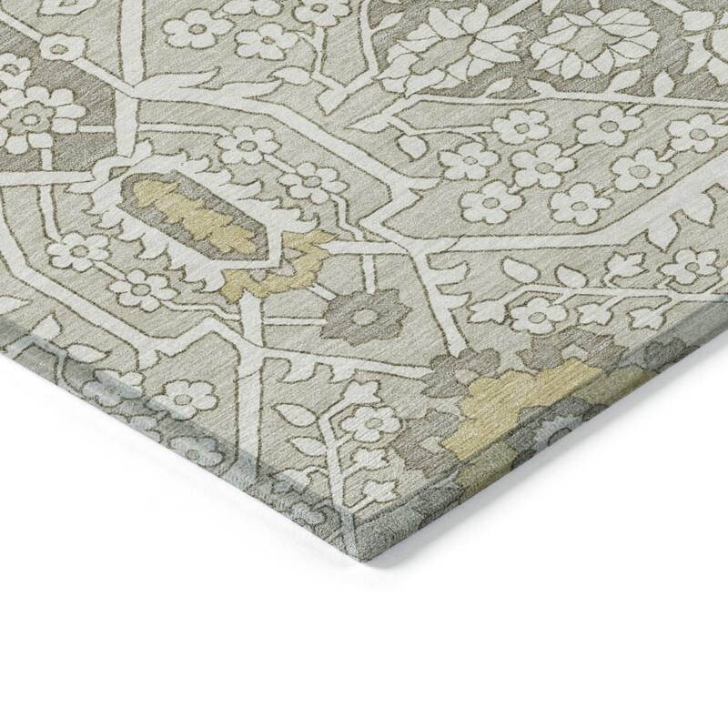 HomeRoots Floral Transitional Rectangle Outdoor Rug
