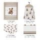 preview thumbnail 2 of 4, Sweet Jojo Designs Boho Teddy Bear Boy, Girl, Gender Neutral 4pc Nursery Crib Bedding Set -Brown, Watercolor Wholesome Aesthetic