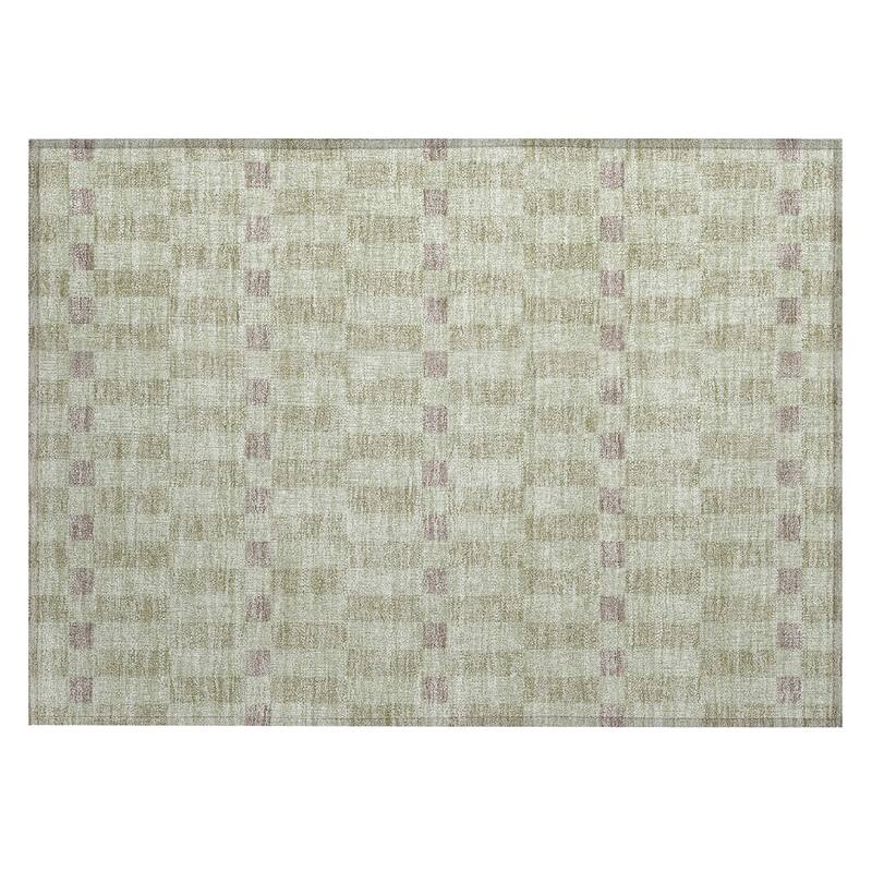 Machine Washable Indoor/ Outdoor Modern Augusta Chantille Rug