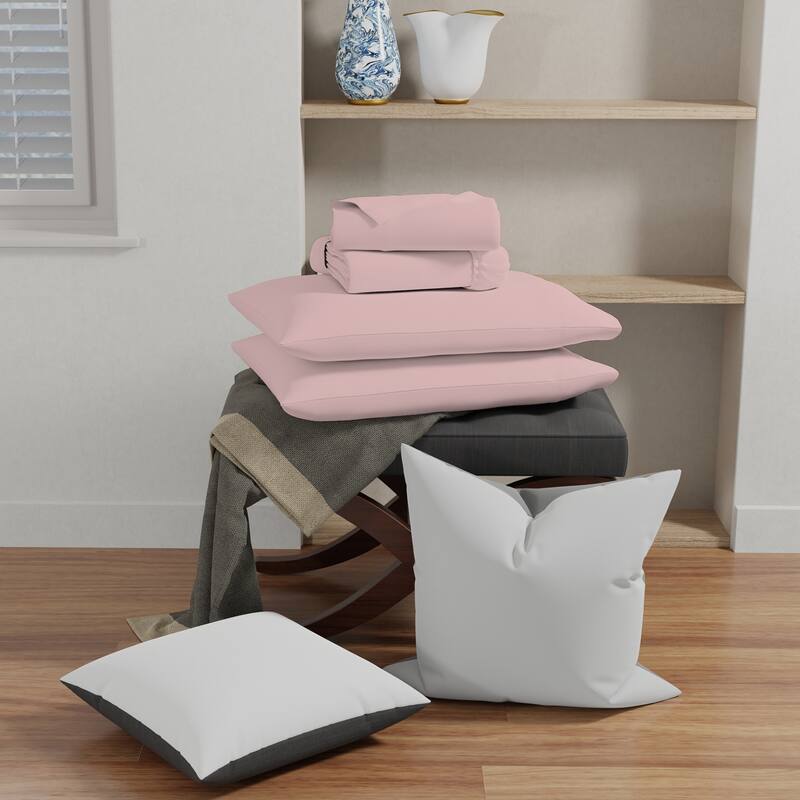 Color Sense Super-Soft & Cozy Knitted Jersey Sheet Set