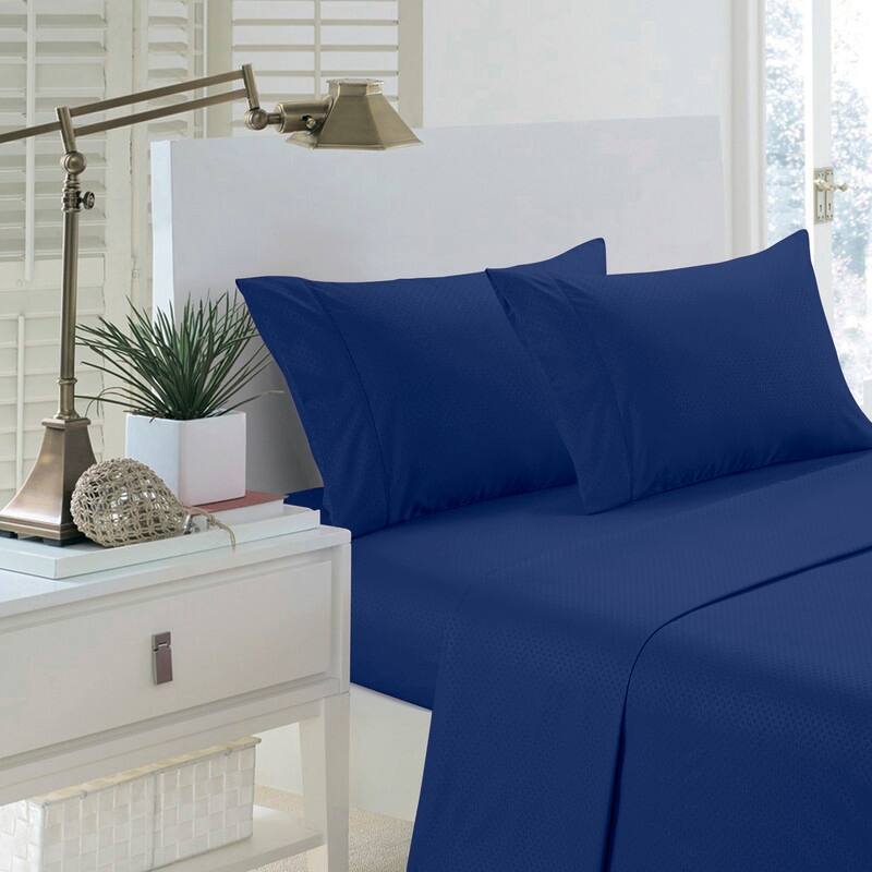 Home Sweet Home Dream Greek Key Embossed Bed Sheet Set
