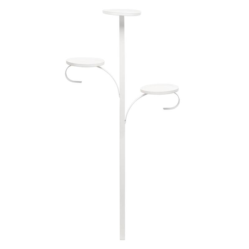Iron Tree Topper with Custom Display Platforms - Triple - White
