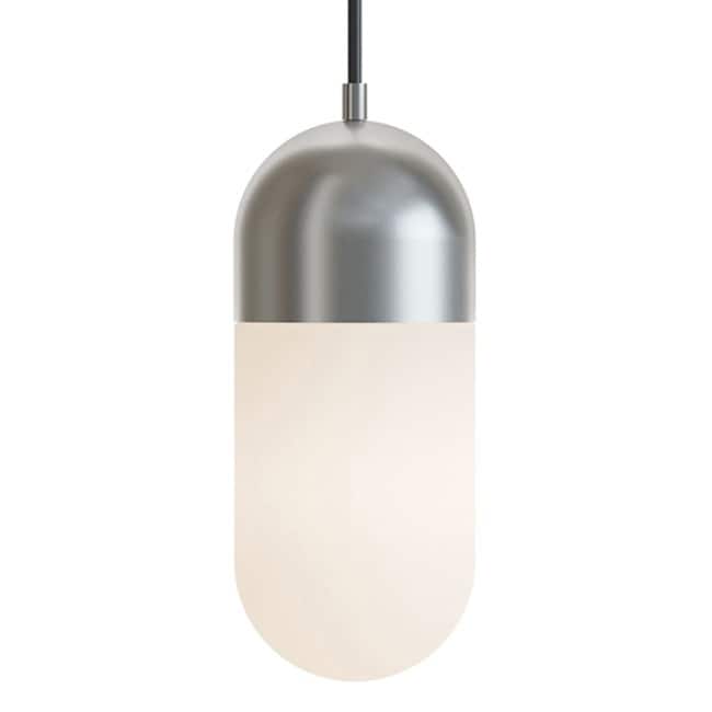 AFX IRVP05LAJUD Irvine 5" Wide LED Mini Pendant with Frosted Glass - Satin Nickel