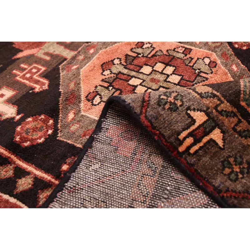 ECARPETGALLERY Hand-knotted Anatolian Vintage Dark Red Wool Rug - 4'0 x 6'11