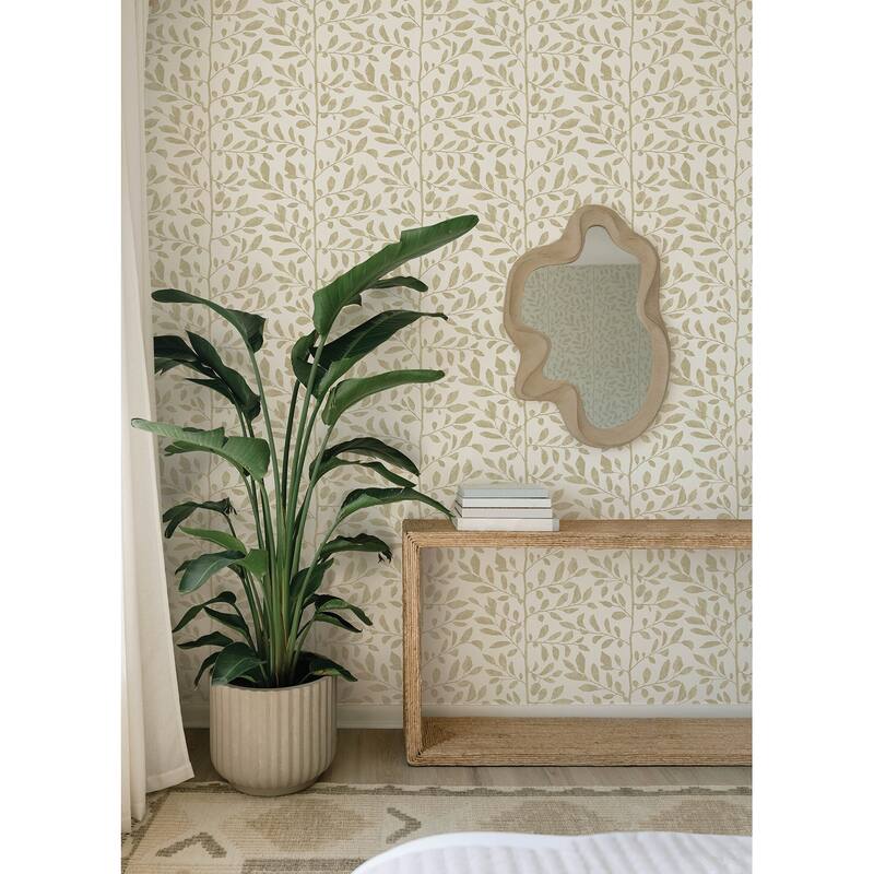 A-Street Prints Sagecrest Platinum Sapling Wallpaper