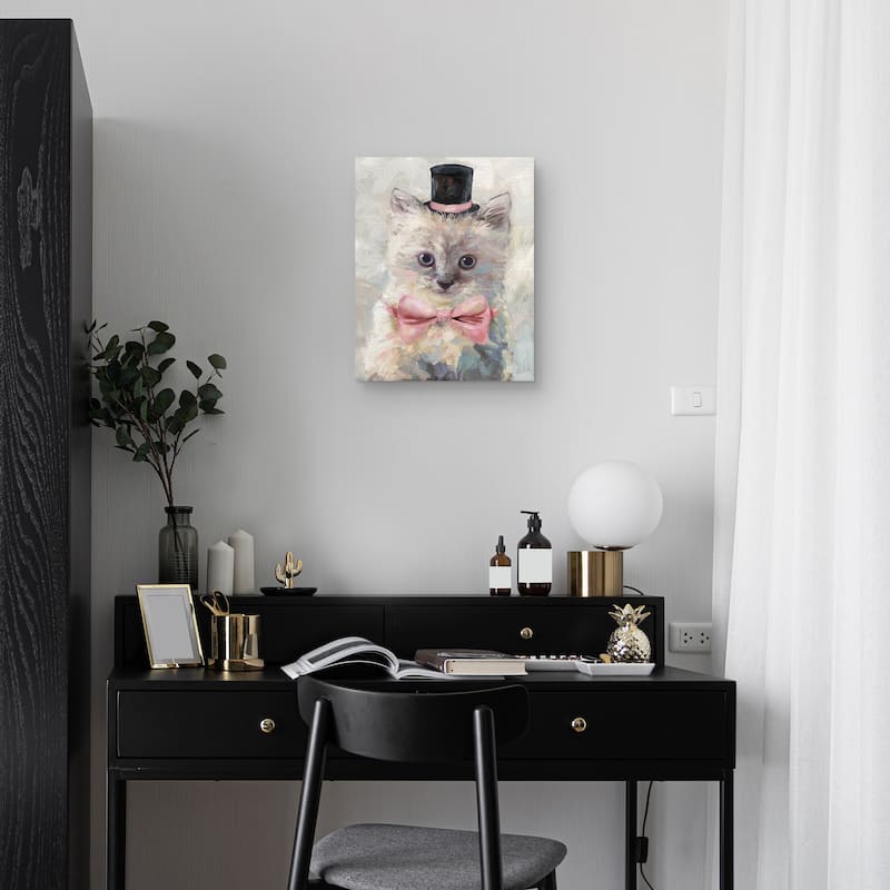 Top Hat Cats I Canvas Art Print