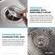 preview thumbnail 35 of 87, KRAUS Dex Stainless Steel Single Bowl Undermount Kitchen Bar Sink