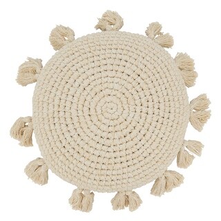 Boho Bliss Tassel Round Throw Pillow - Bed Bath & Beyond - 39951298
