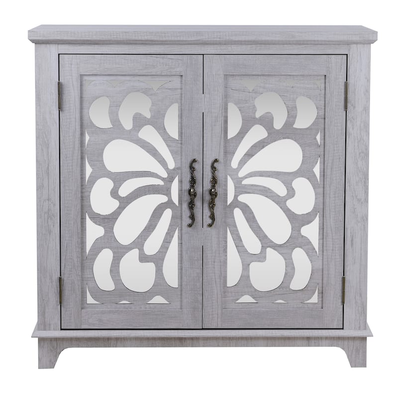 Elegant sideboard with 2 acrylic mirrored doors Sideboard and Buffet
