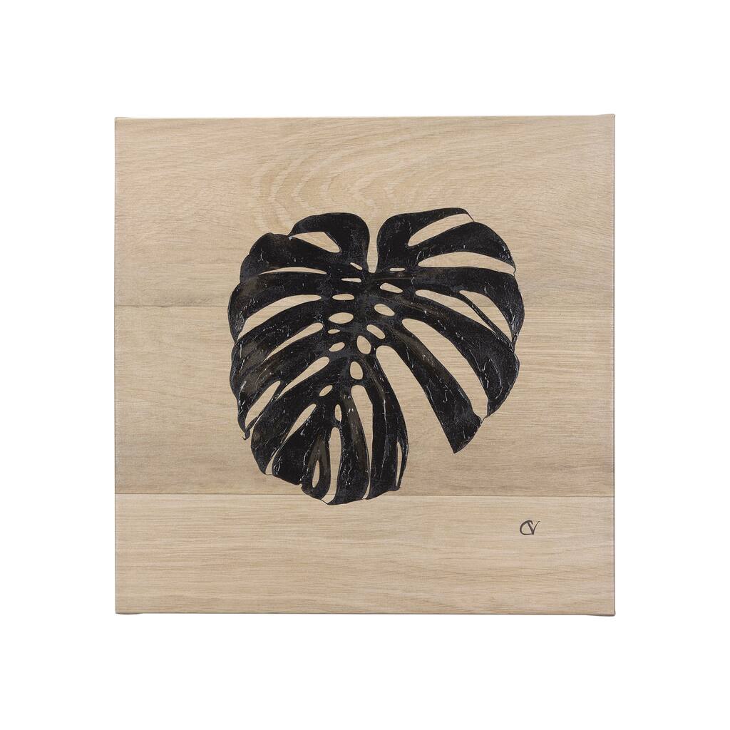 Tropical Leaf I (30 x 30) Canvas Art Print