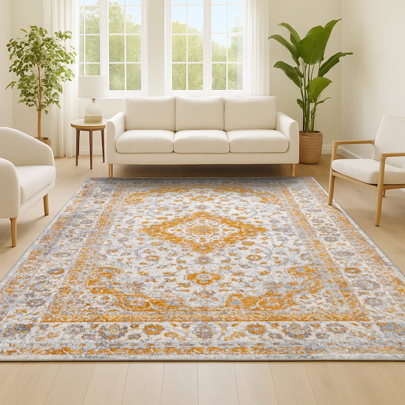 JONATHAN Y Zelda Ornate Medallion Persian Area Rug
