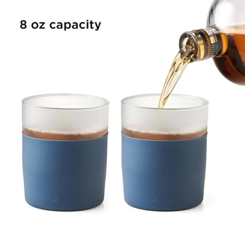 Rabbit Set of 2 Freezable Whiskey Glass - 8 oz