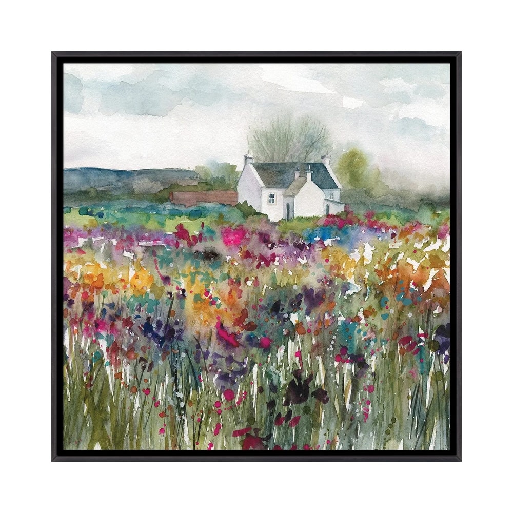 iCanvas "Wildflower Cottage" by Carol Robinson Framed