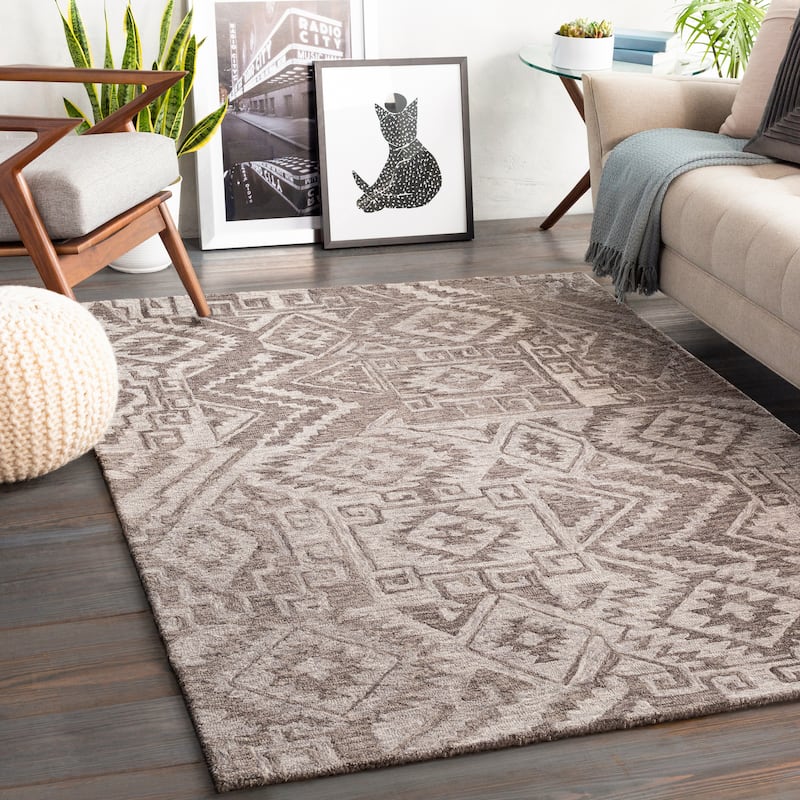 Artistic Weavers Cressida Handmade Patchwork Bohemian Area Rug - 2' x 3' - Grey