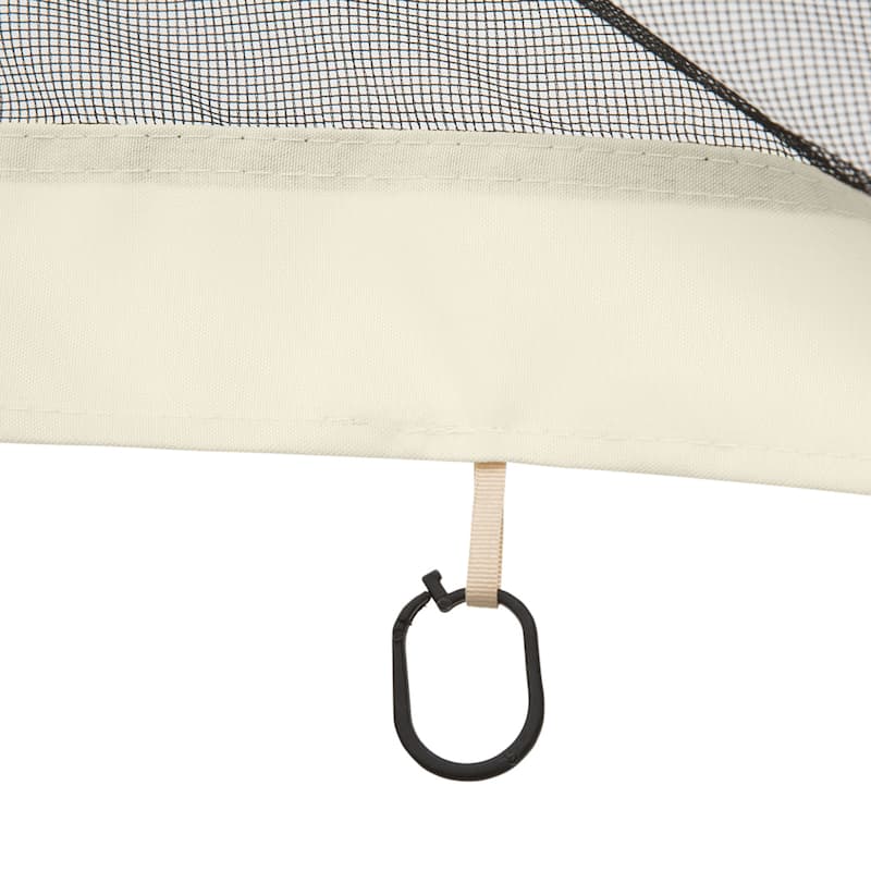 Outsunny 13' x 13' Universal Replacement Mesh Sidewall Netting for Patio Gazebos and Canopy Tents with Zippers, (Sidewall Only)