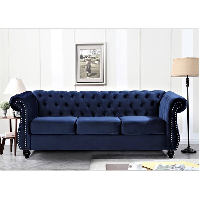 Antoinette Chesterfield 2-Piece Set- Sofa & Loveseat