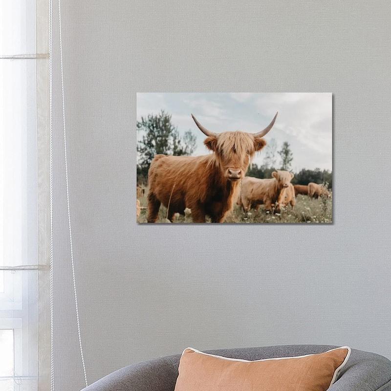 iCanvas "Highland Cow" by Chelsea Victoria Canvas Print - 18x26x1.5