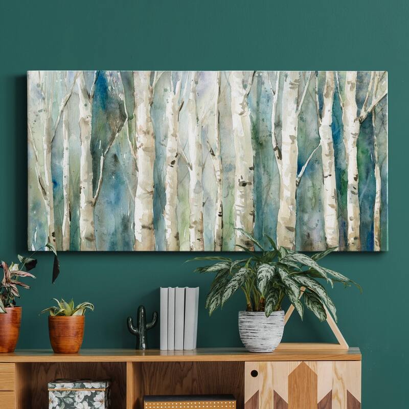 Birch River Walk- Premium Gallery Wrapped Canvas - Ready to Hang