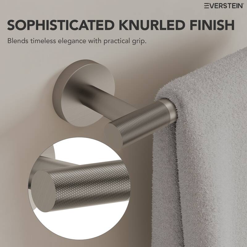 4-Piece Wall Mounted Bathroom Hardware Set, Stainless Steel Towel Bar Set