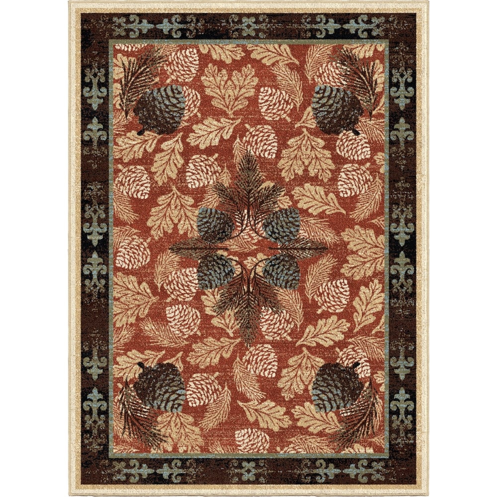 American Destination Lodge Pinecone Rug