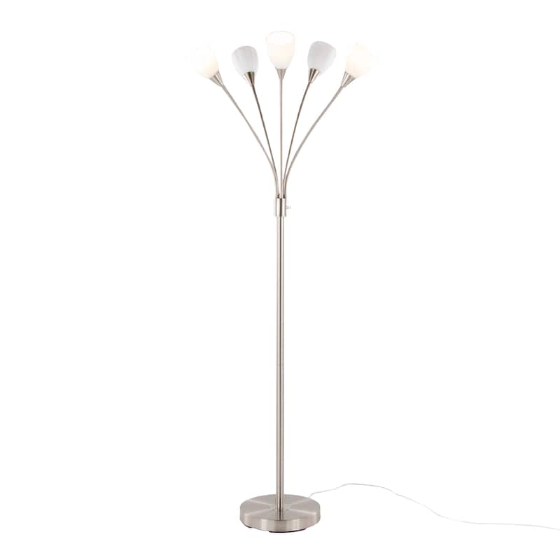 Led Medusa 71" Metal Floor Lamp 5 Arm
