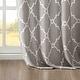 preview thumbnail 38 of 83, Madison Park Westmont Fretwork Print Grommet Top Window Single Curtain Panel