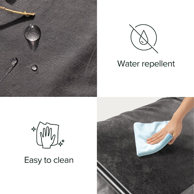 Priage by ZINUS Faux Leather Sling Accent Chair