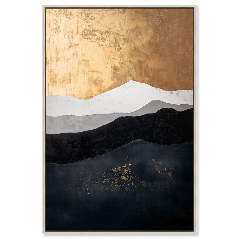 Golden Vista II Canvas by Art Remedy - Silver - 16" x 24"