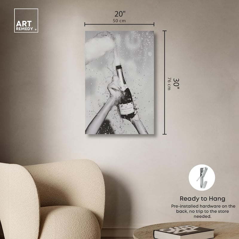 Hold the Moment I Canvas by Art Remedy, Gallery Wrapped
