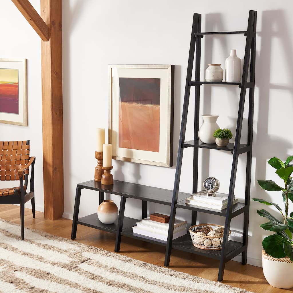 SAFAVIEH Rosalyn 7-Shelf Etagere Bookshelf - 17Wx56Dx72H