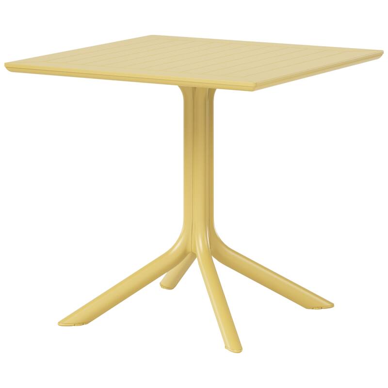 Frond and Form 31.5 Inch Outdoor Square Dining Table