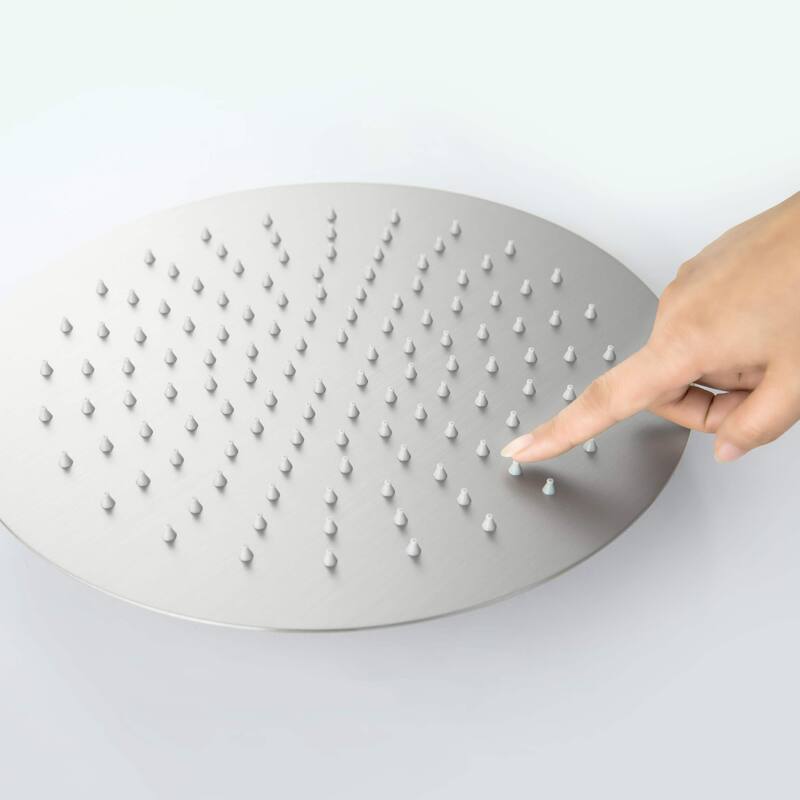Circular 12" Metal Ultra Thin Profile Rain Shower Head 1.75 GPM