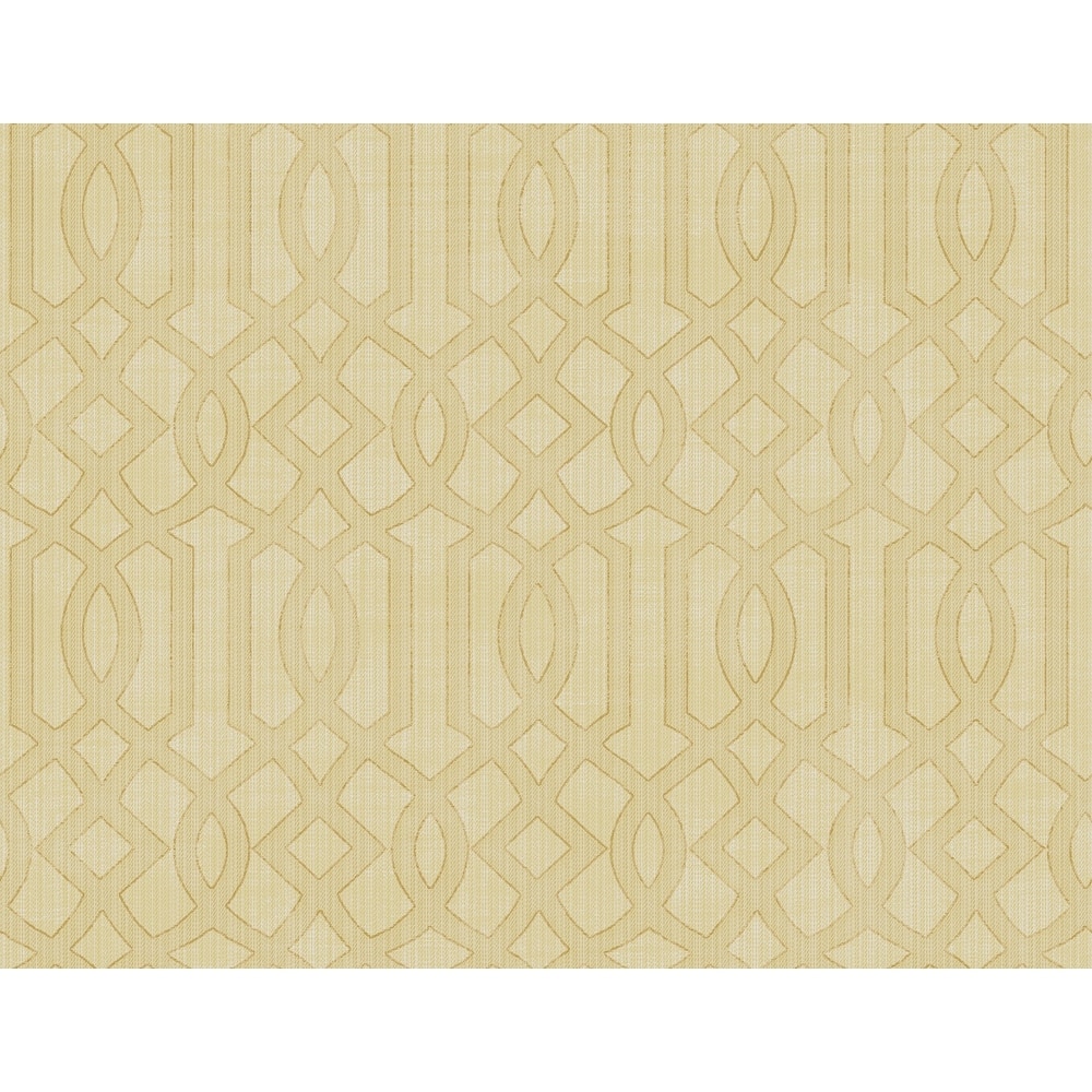 Seabrook Designs Gretel Geometric Lattice Unpasted Wallpaper