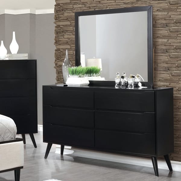 Fopp Mid-Century Modern 2-piece 6-Drawer Dresser and Mirror Set by Furniture of America - On Sale - Bed Bath & Beyond - 21895246 Fopp Mid-Century Modern 2-piece 6-Drawer Dresser and Mirror Set by Furniture of America - On Sale - Bed Bath & Beyond - 21895246