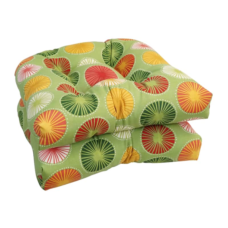 Blazing Needles 19-inch U-Shaped Dining Chair Cushions (Set of 2) - Beringer Spring