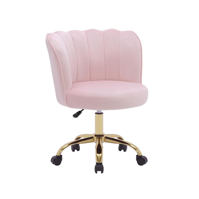 Porthos Home Alma Velvet Swivel Office Chair