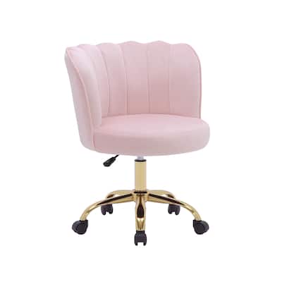 Porthos Home Alma Velvet Swivel Office Chair