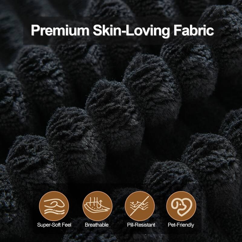 Couch Modular Sectional Sofa with Plush Corduroy No Assembly Required