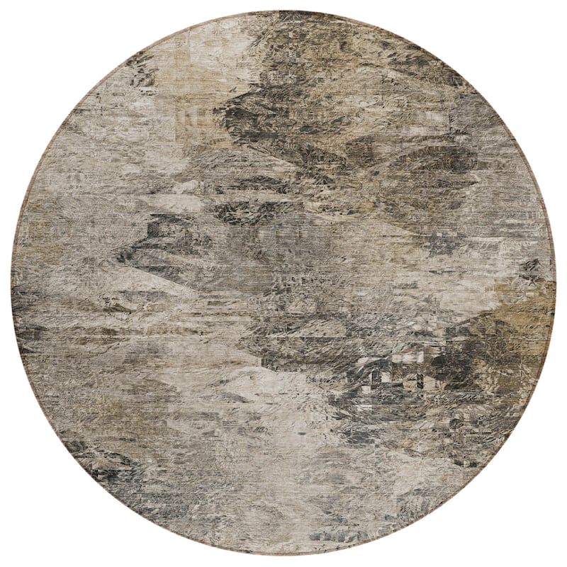 HomeRoots Abstract Transitional Rectangle Outdoor Rug