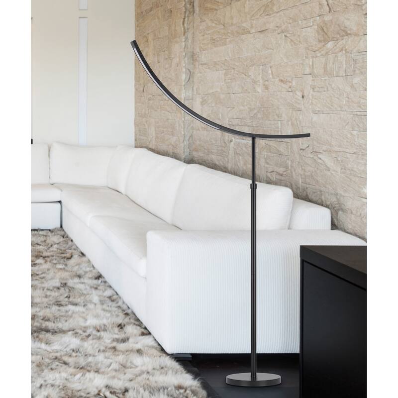 17W, 3K, 1200 lumen metal Intergrated LED adjustable floor lamp