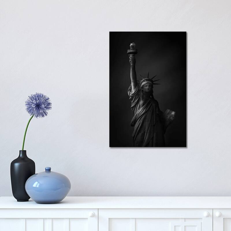 iCanvas "The Statue Of Liberty" by Sebastien Del Grosso Canvas Print - 18x12x1.5