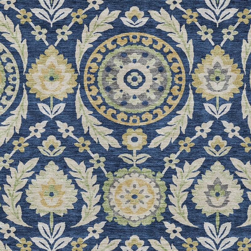 HomeRoots Floral Transitional Rectangle Outdoor Rug