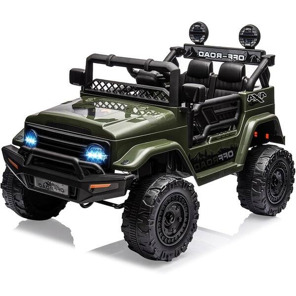 slide 2 of 42, 12V Kids Ride On Truck with Remote Control Green