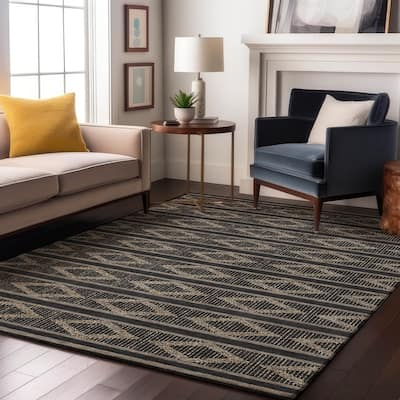 Premium Washable Super Soft Geo Diamonds Mayfield Rug