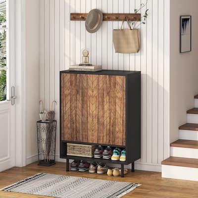 6-Tier Modern Shoe Storage Cabinet - 13.77"D x 28.74"W x 43.31"H